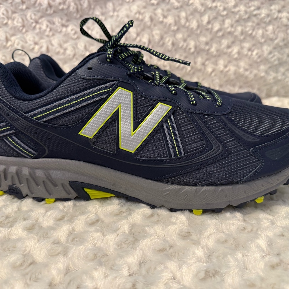 New Balance Dark Grey with Neon Yellow Accents